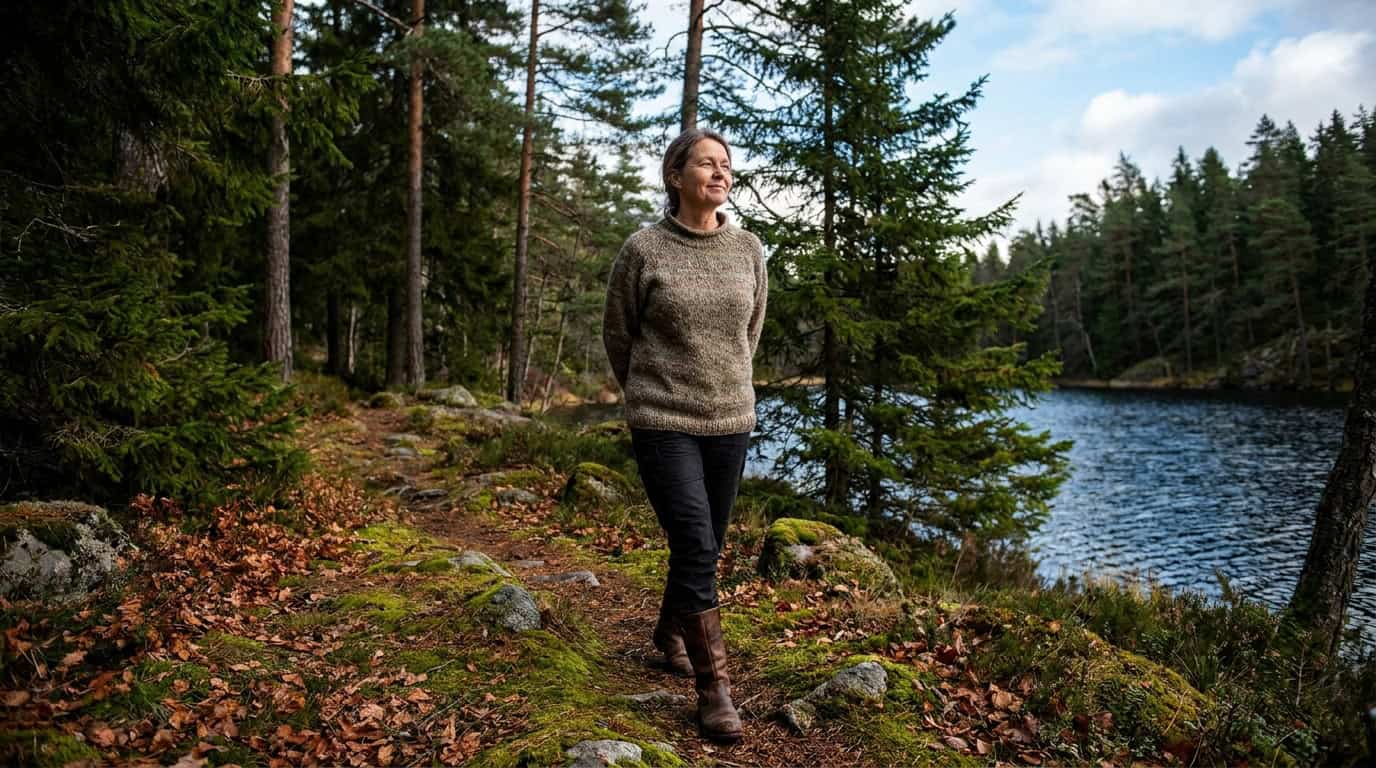 Rolig gåtur i naturen som støtte til restitution ved stress
